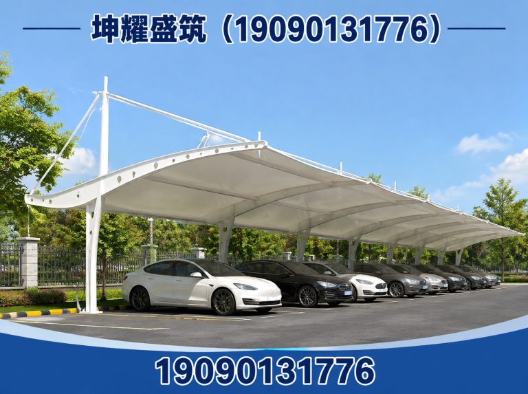 新疆膜结构停车棚展示图